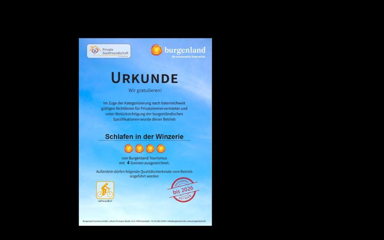 Schlafen In Der Winzerie Apartman Nyulas Kültér fotó